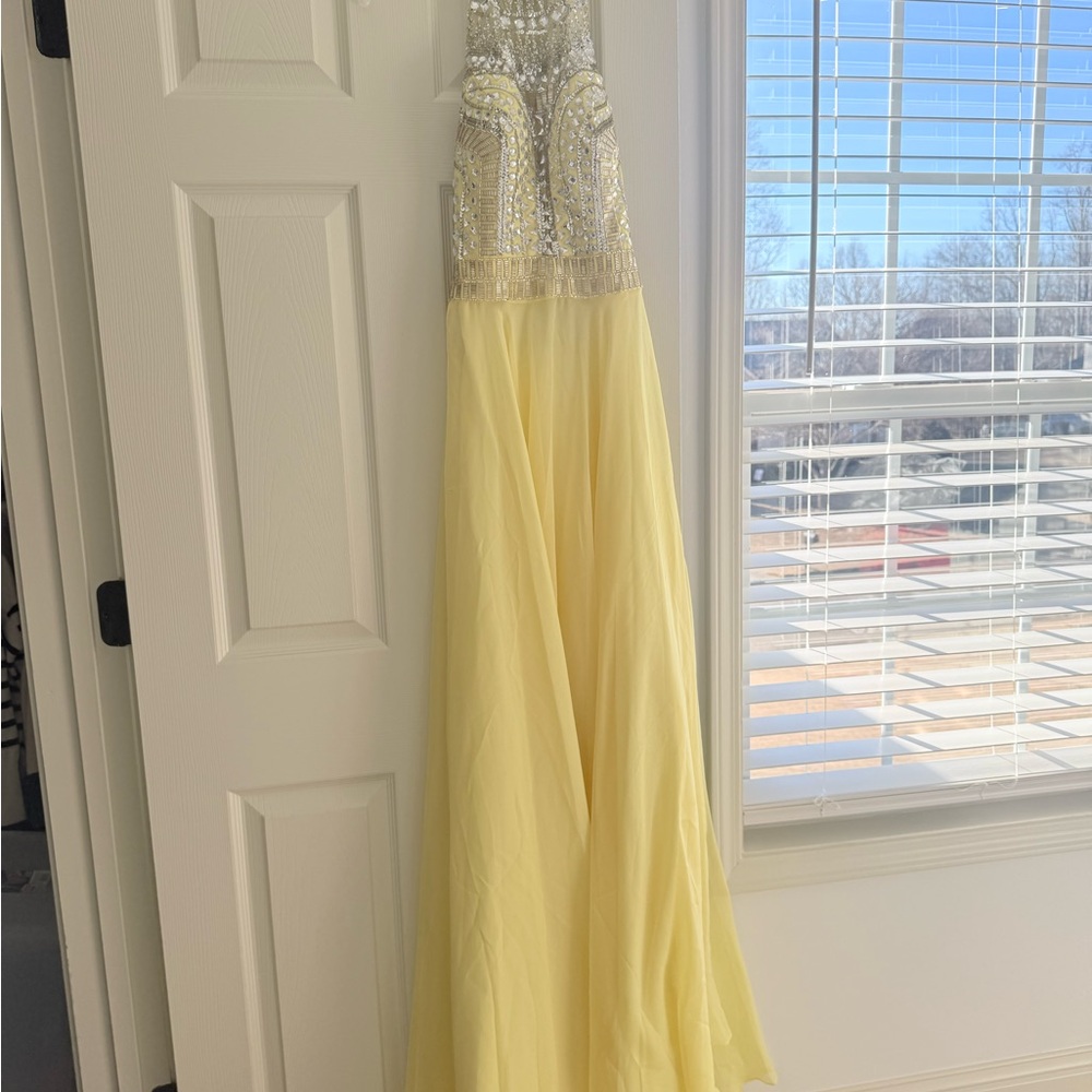 Rachel Allan Yellow Prom / Pageant Dress
